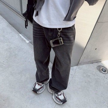 TOP_KOREA 正韓 百搭基本款牛仔寬褲 J1607