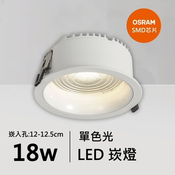 18W防眩光崁燈｜QC-20203W-歐司朗芯片