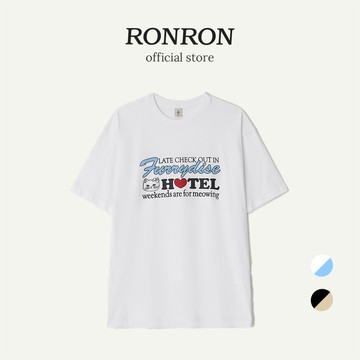 [RONRON] FURRYDISE寬鬆合身 T 恤 / 2色任選 韓國官方直郵