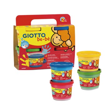 義大利 GIOTTO 歡樂手指彩繪4色組(手指膏)