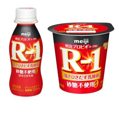 ふるさと納税 守谷市 R-1ドリンク砂糖不使用　12本　R‐1ヨーグルト砂糖不使用　12個