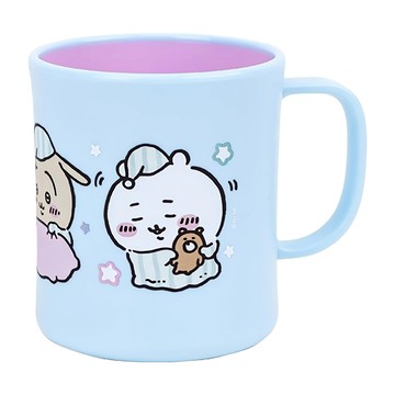 LiLFANT 可微波握把杯  吉伊卡哇 藍色 + 紫色  1個  300ml