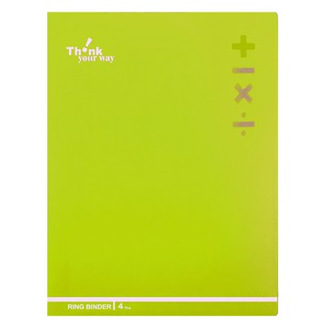 DaTaBanK 三田文具 A3 小4孔加減乘除資料夾 44*34.5*3cm 聚丙烯(P.P)  綠色  1本