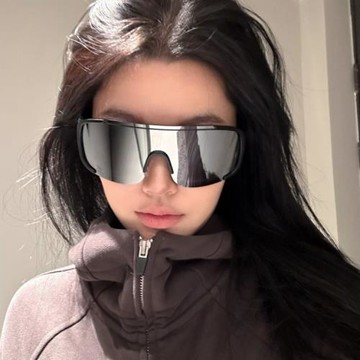 復古框戶外騎行登山滑雪防風護目鏡墨鏡防曬連體太陽眼鏡男女