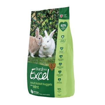 Burgess 【2入組】英國伯爵BurgessExcel成兔飼料 薄荷鮮味 1.5kg