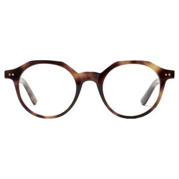 CARIN 切角圓框光學眼鏡 RAMS P C2  琥珀棕  150mm