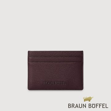 【BRAUN BUFFEL 德國小金牛】台灣總代理 妮娜-A 4卡卡夾-酒棕色/BF883-151-TP