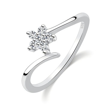 純銀戒指．幸運花語．尾戒