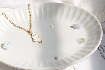 小白鯨 獨角鯨 弓頭鯨 鯨魚 Whale 項鍊 海洋 生日禮物 紙盒包裝