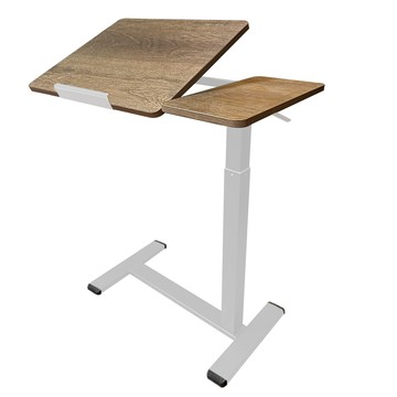 【Hampton 漢汀堡】莎莉氣壓可翻升降桌-白腳