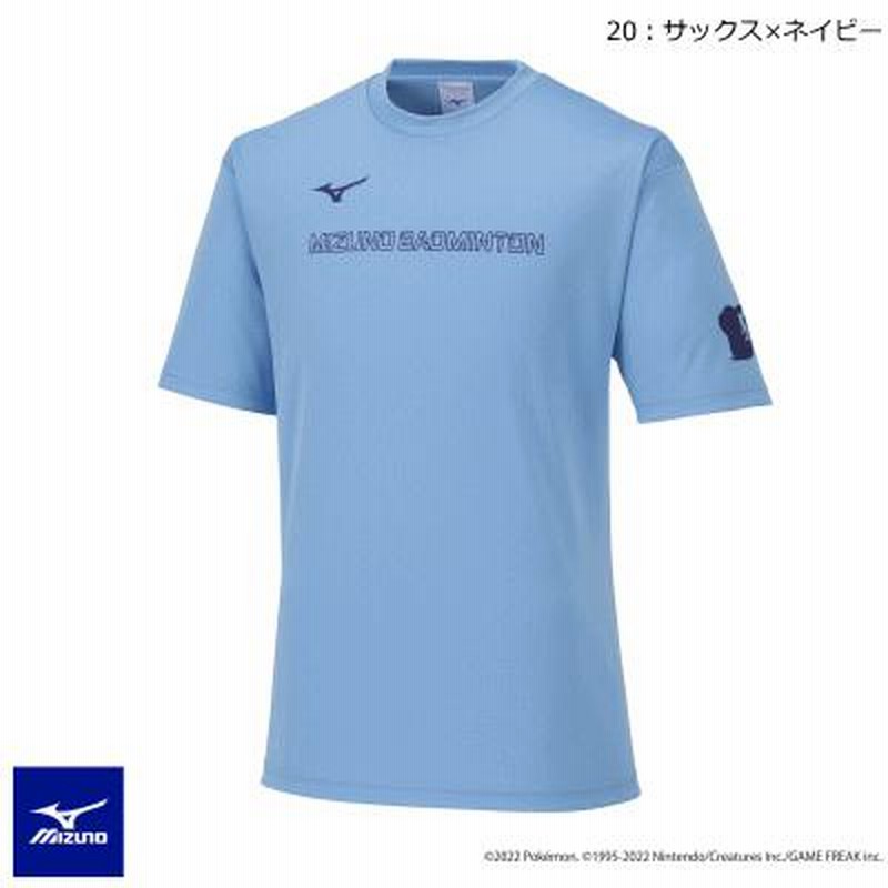 MIZUNO ミズノ ポケモン ピカチュウTシャツ 半袖シャツ バドミントン