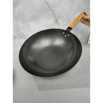 32cm家用燃氣灶鍛造老式手工鐵鍋