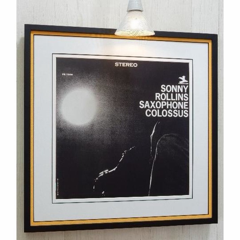 国内外の人気が集結 ソニー・ロリンズ/ジャケ違い初期 LP・ポスター額付/Sonny ミュージシャン