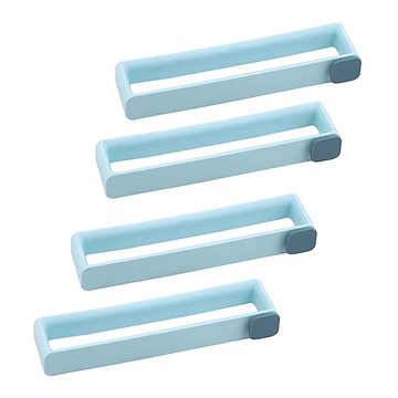 壁掛式鞋架 無痕壁掛 優質PP材質 25 x 5 x 3.5cm  淺藍色  4個