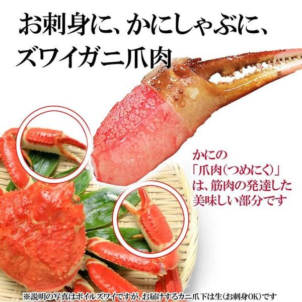 カニ かに 蟹 グルメ 生 ズワイガ二 カニ爪 ポーション 正味量400g×1袋 爪 ポーション 爪肉 蟹 セット