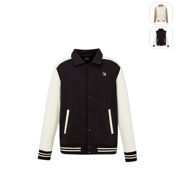 【FILA】男性 針織外套-黑色 1JKY-5011-BK