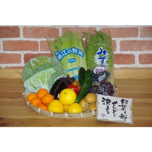 新鮮な野菜6品目と旬の果物4品目の詰め合わせセット!!