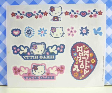 【震撼精品百貨】Hello Kitty 凱蒂貓~KITTY貼紙-香味紋身貼紙-鴿子愛心