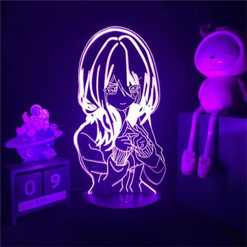 五等分的花嫁新娘中野三玖周邊模型手辦擺件小夜燈氛圍燈立牌禮物