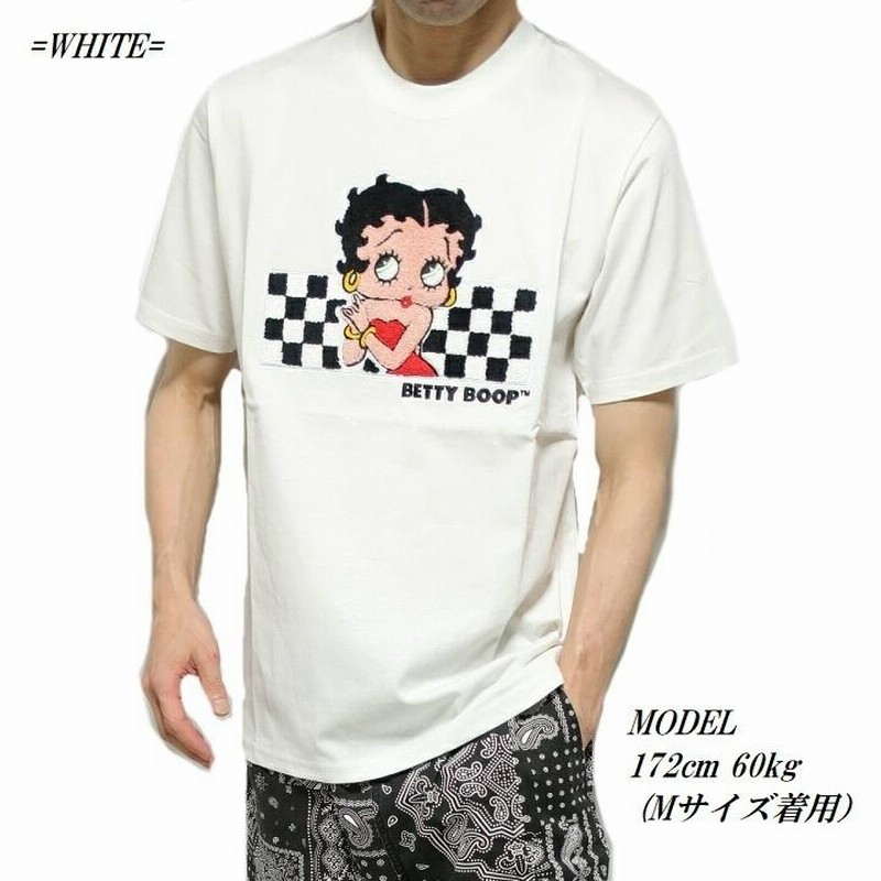 クレア ベティちゃんサガラ刺繍Tシャツ　ベティブープTシャツ　半袖　L Amazon | ベティーブープ ベティちゃん 服 グッズ サガラ刺繍