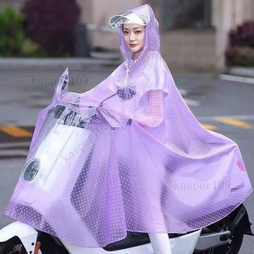 新款♥雨衣電動車專用摩托車雨披防暴雨成人男女全身加大加厚雨衣雙帽檐