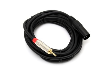 3.5mm - XLR 3.5mm(公) 轉 XLR(公) 卡農接頭 立體聲音訊麥克風連接線 5M
