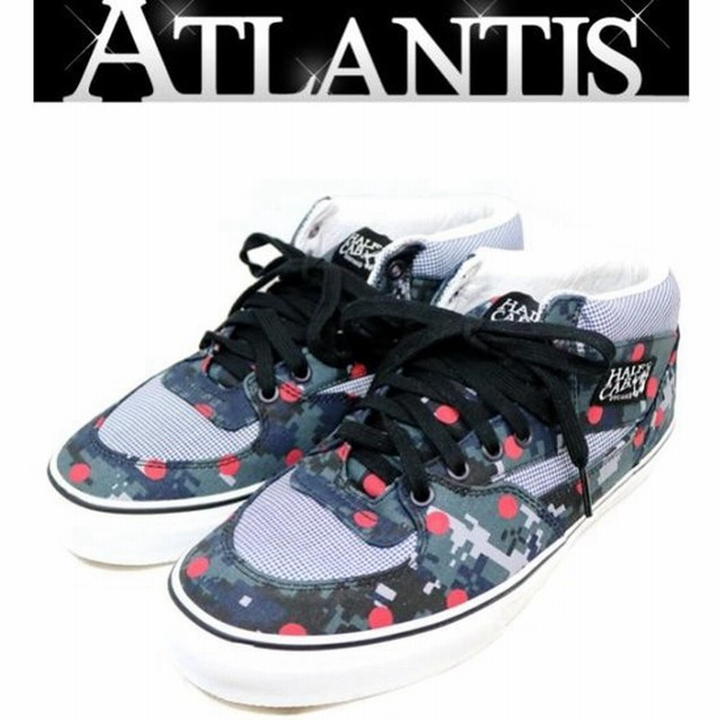 Supreme 銀座店 新品 シュプリーム コムデギャルソンシャツ Vans コラボ スニーカー ハーフキャブ ネイビーカモ Size28 通販 Lineポイント最大0 5 Get Lineショッピング