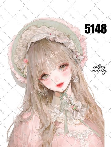 original sticker no.5148 人物貼紙 原創貼紙 原創人物貼紙 裝飾貼紙 cotton melody