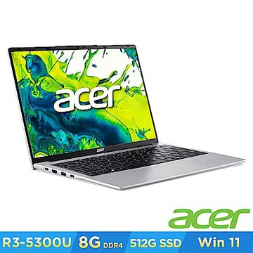 Acer 宏碁 Aspire Lite AL14-42P-R65J 14吋筆電(R3-5300U/8GB/512GB/Win11H)