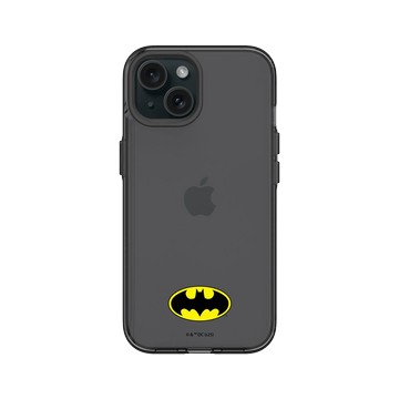 iPhone 15 Clear 酷墨灰 - Batman 蝙蝠俠 - 經典Logo