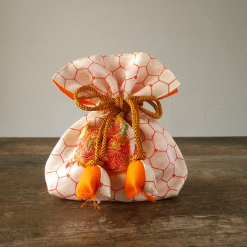 和服 絹 巾著 招福FUGURO 頂級 滿載祝福 絲綢