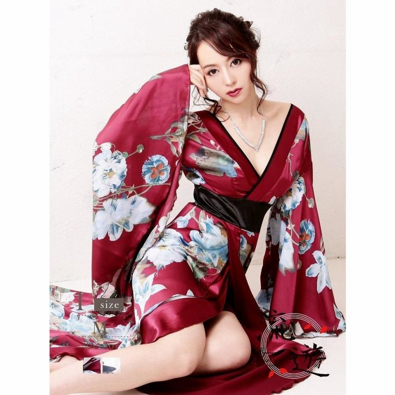 完売品！流遊 和風着物ドレス Ryuyu 花魁 コスプレ 衣装 和柄ドレス コンパニオン 着物 ドレス