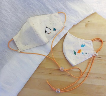 3d MASK:Penguin/Home-刺繡~可調線