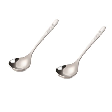 PUSH!餐具304不鏽鋼湯勺 湯匙長柄日式韓式不鏽鋼拉麵勺(可商用)2入組E137