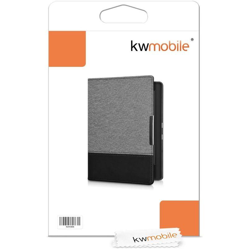 kwmobile 対応: Kobo Aura H2O Edition ケース キャンバス 電子書籍カバー オートスリープ rea