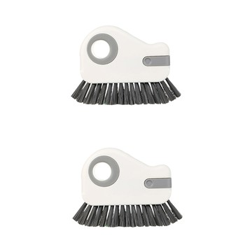 FaSoLa 多功能二合一隙縫刷 Set 2個 白色 13x9x2.5cm PP+PET材質