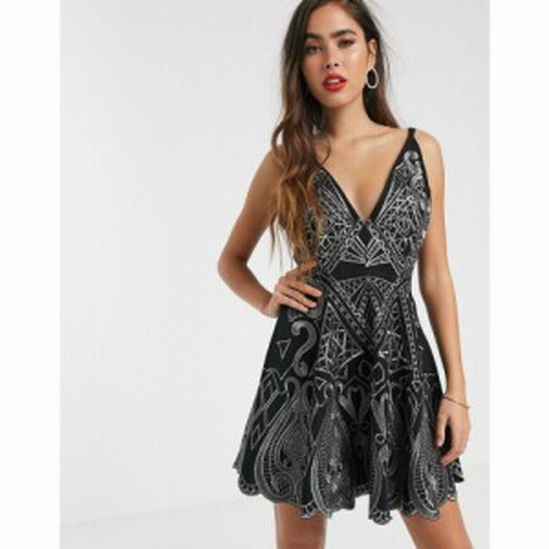 エイソス Asos Design レディース ワンピース スケータードレス ミニ丈 ワンピース ドレス Mini Skater Dress In Cutwork Embroidery An 通販 Lineポイント最大1 0 Get Lineショッピング