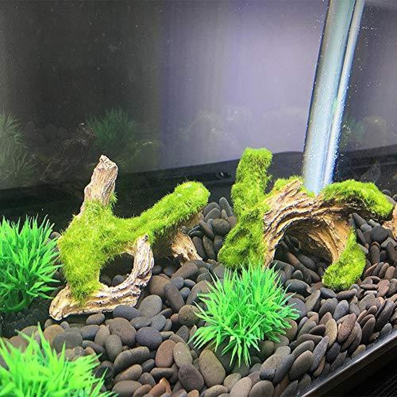 水草 オブジェ 人工水草 アクアリウム 葉 水槽 - 通販 - guianegro.com.br