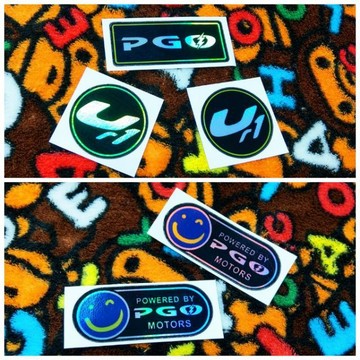 ［GO motor］PGO Ur1 專屬炫彩車貼 後牌三件貼 專屬反光片炫彩標貼 PGO能源炫彩標貼