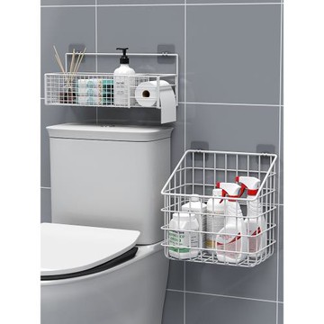 衛生間馬桶上方置物架免打孔浴室洗手間壁掛廁所坐便器收納架神器