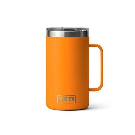 YETI Rambler oz Mug, Vacuum Insulated, Stainless Steel with MagSlider Lid, King Crab Orange