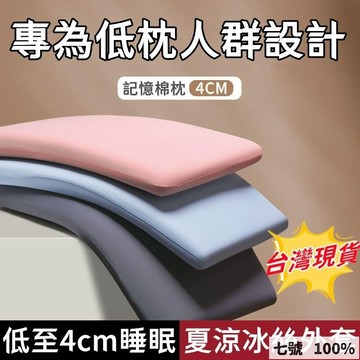 免運費🚀 護頸助眠枕 低枕頭 兒童枕 扁枕頭 矮枕頭 超薄枕頭 護頸枕芯 超柔低矮枕 枕頭 冰絲枕 4公分低枕頭🔥GBH