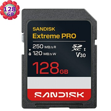 SanDisk 128G 128GB SD Extreme pro 250MB/s V30 SDSDXXJ-128G 記憶卡