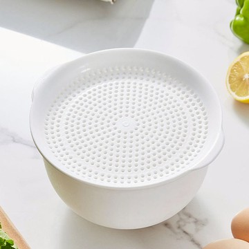 二合一雙層瀝水收納籃(附蓋)-大款 單一規格