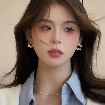 極簡幾何扭曲耳環女 獨特紋理設計 小眾氣質耳扣 女性耳環