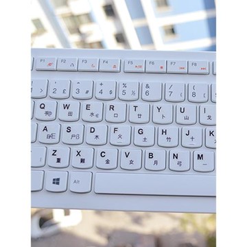 臺灣繁體注音鍵盤貼香港倉頡速成碼鍵盤貼字母保護貼紙透明圓形