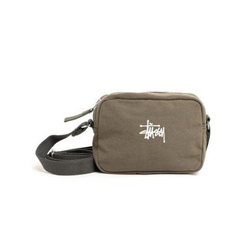 Stussy Canvas Pouch 帆布 小包 側背包 綠色 134255-GN [台灣現貨]