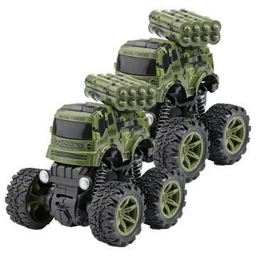 OhBabyLaugh 慣性四驅車 C.軍事車系列  C3 火箭車  2個