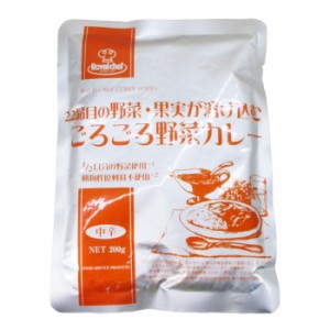 送料無料メール便 レトルトカレー UCC RCH ロイヤルシェフ 業務用 22品目の野菜・果実が溶けこむごろごろ野菜カレー 中辛 200gｘ１食