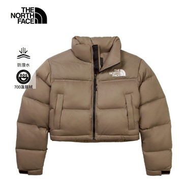 經典ICON女款棕色DWR防潑水羽絨外套｜5GGEBOW